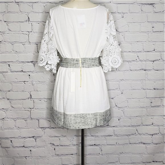 NWT LINE AND DOT Knit Trim Skater Skirt, SZ MED - Picture 3 of 5